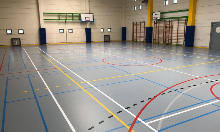 Plancher des sports scolaires