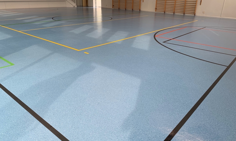 Plancher des sports scolaires