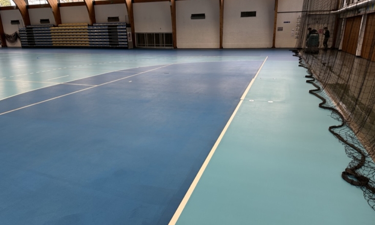  PU-gietvloer na onderhoud