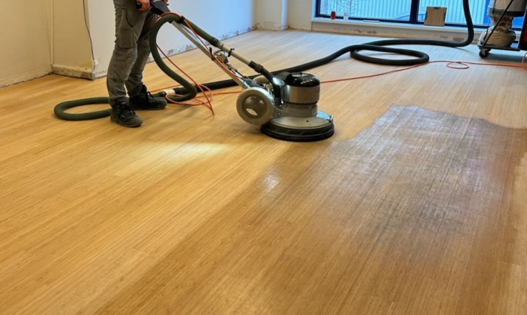 Renovatie bamboeparket