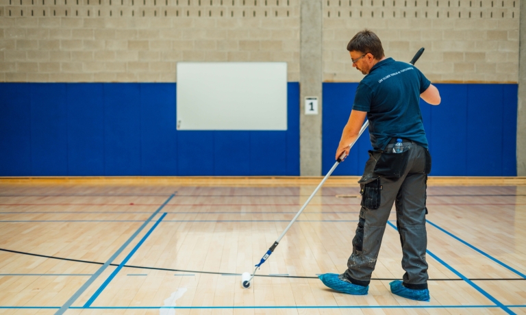 Coaten sportvloer