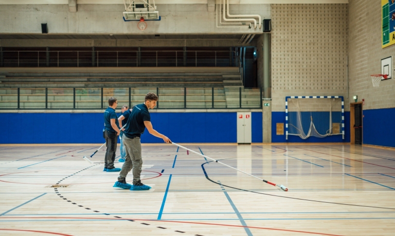 Coaten sportvloer
