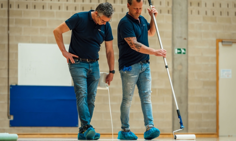 Coaten sportvloer