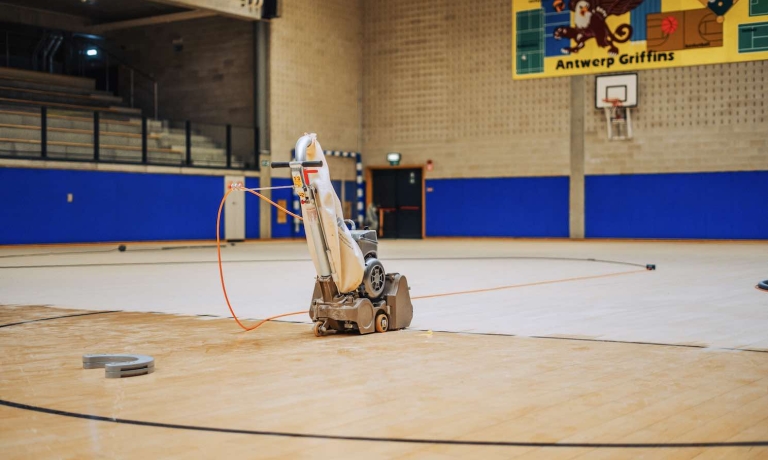Renovatie sportvloer