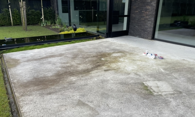 Terras polybeton oud