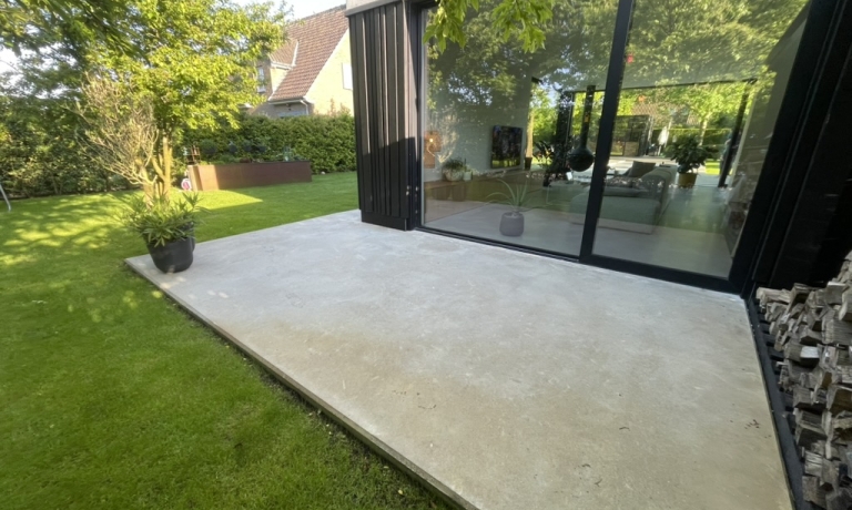 Terras polybeton oud