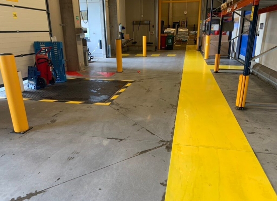 Polyconcrete après polissage