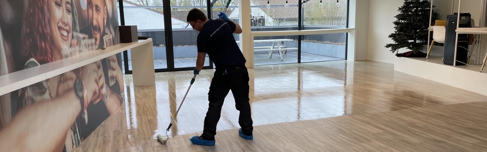 LVT tijdens schadeherstel